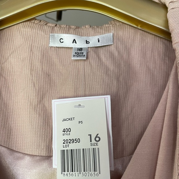 CAbi Pink Petal Collar Lined Blazer Jacket 16 - Picture 3 of 9